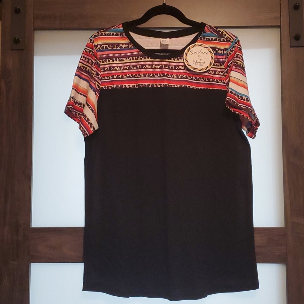Serape Leopard shirt